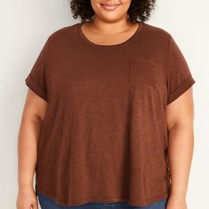 Old Navy Size XXL Rich Cocoa Brown Tee NEW